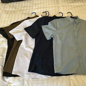 Mens Short Sleeve Button Down Shirts
